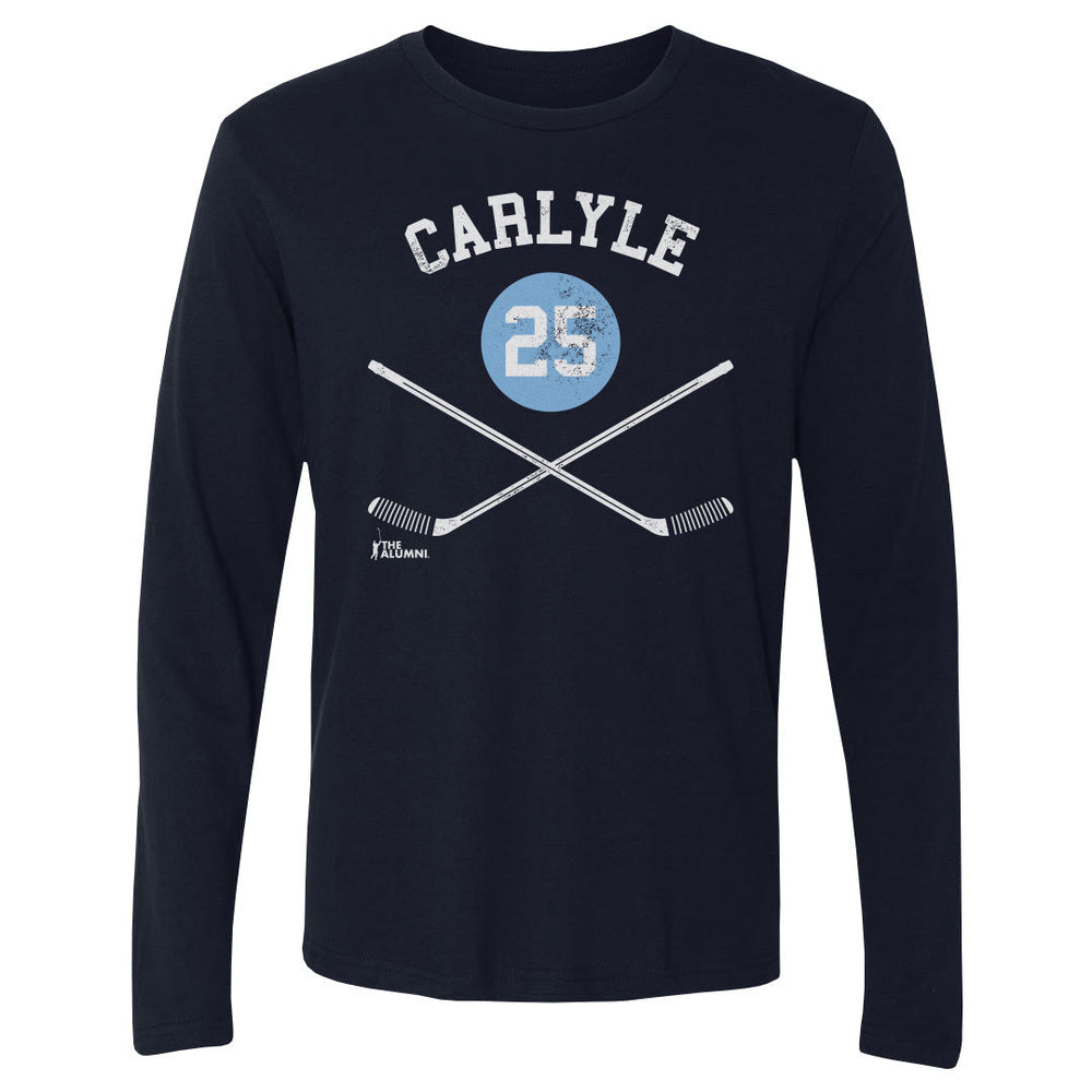 Randy Carlyle Pittsburgh 25 Sticks WHT