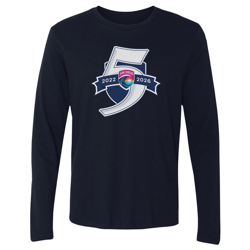 San Diego Wave FC 5 Seasons Logo WHT (ONLINE ORDER ONLY)