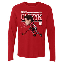 Eddie Olczyk Chicago Cartoon WHT (ONLINE ORDER ONLY)