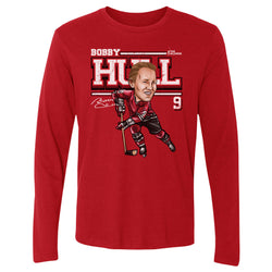 Bobby Hull Chicago Cartoon WHT (ONLINE ORDER ONLY)