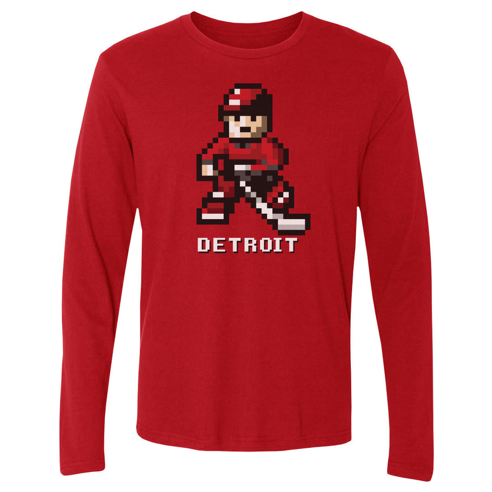 Detroit Hockey 8-bit WHT (ONLINE ORDER ONLY)