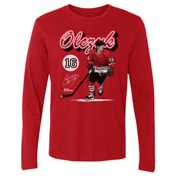 Eddie Olczyk Chicago Retro Script WHT (ONLINE ORDER ONLY)