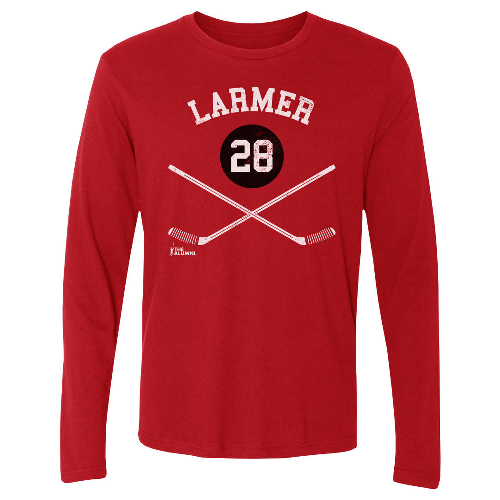 Steve Larmer Chicago 28 Sticks WHT (ONLINE ORDER ONLY)