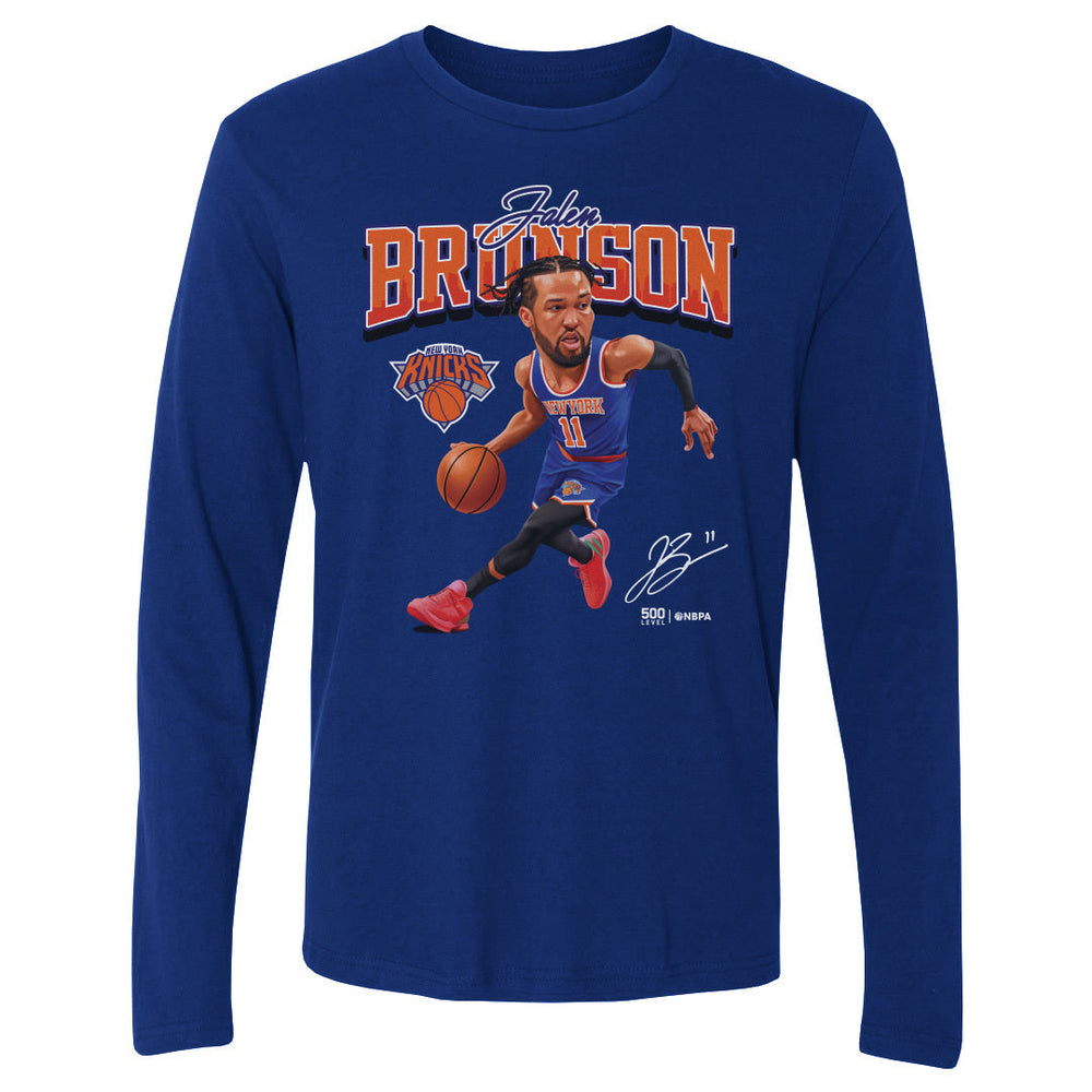 Jalen Brunson New York Knicks Caricature WHT