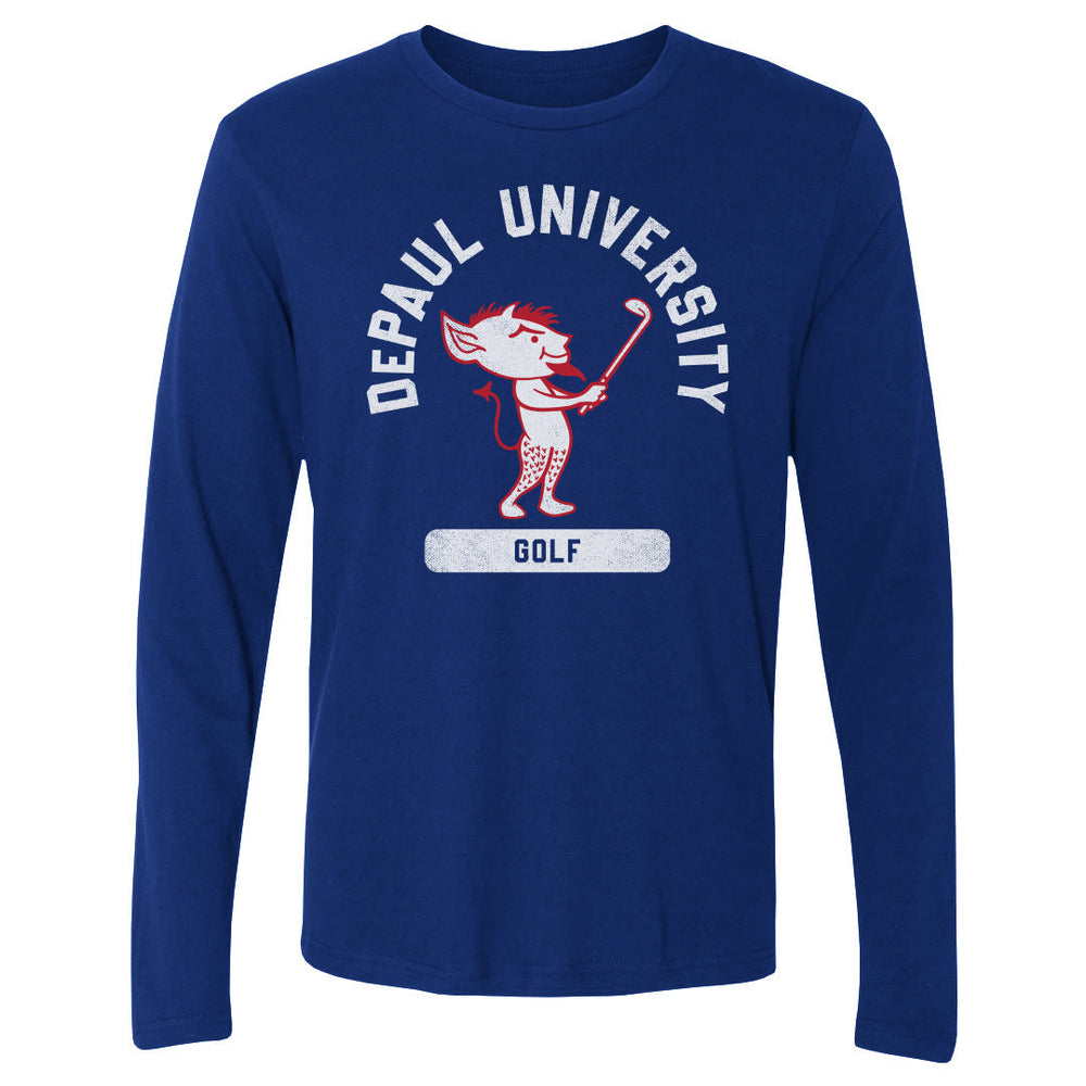 DePaul Blue Demons Mascot Golf WHT