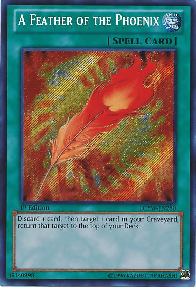 A Feather of the Phoenix [LCYW-EN280] Secret Rare (ONLINE ORDER ONLY)