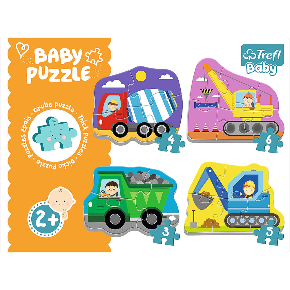 Trefl Baby Classic Puzzle - Vehicles on the Construction Site (ONLINE ORDER ONLY)