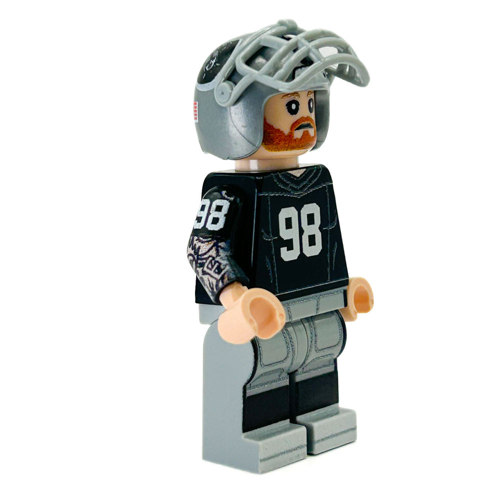 #98 DE Las Vegas Football Player Minifig made using LEGO parts - B3 Customs (Online Order Only)