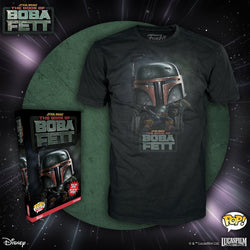 Star Wars May the 4th Boba Fett Adult Boxed Gray Pop! T-Shirt (Online Order Only)