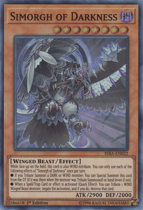 Simorgh of Darkness [RIRA-EN022] Super Rare (ONLINE ORDER ONLY)
