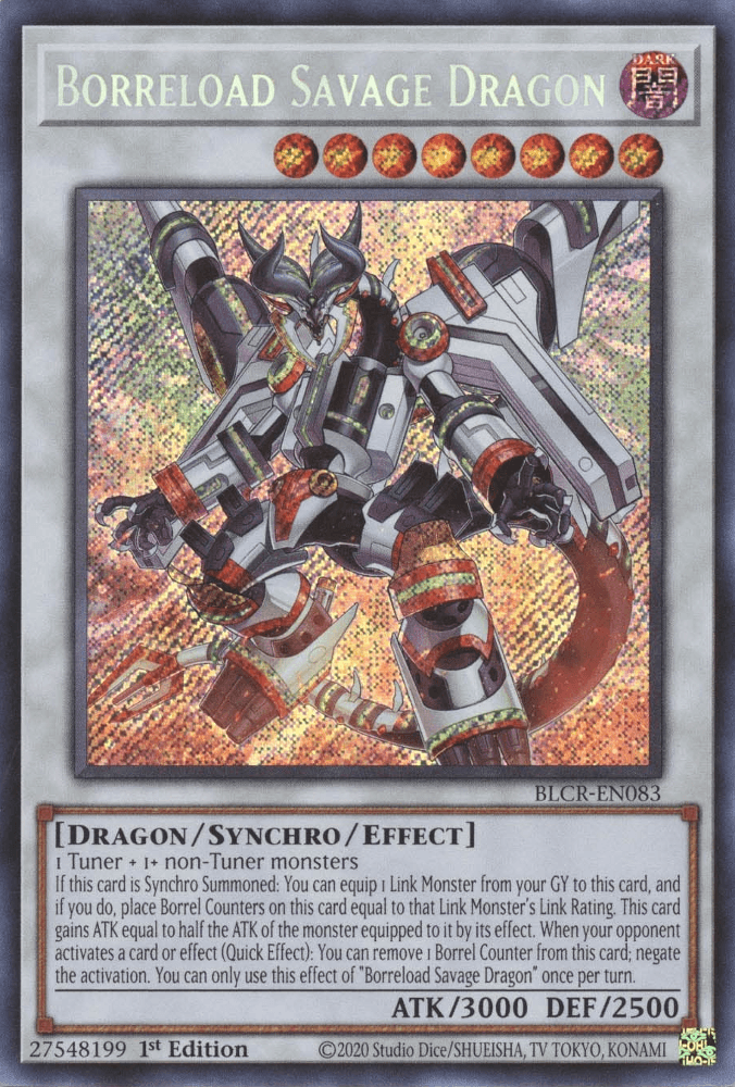 Borreload Savage Dragon [BLCR-EN083] Secret Rare (ONLINE ORDER ONLY)
