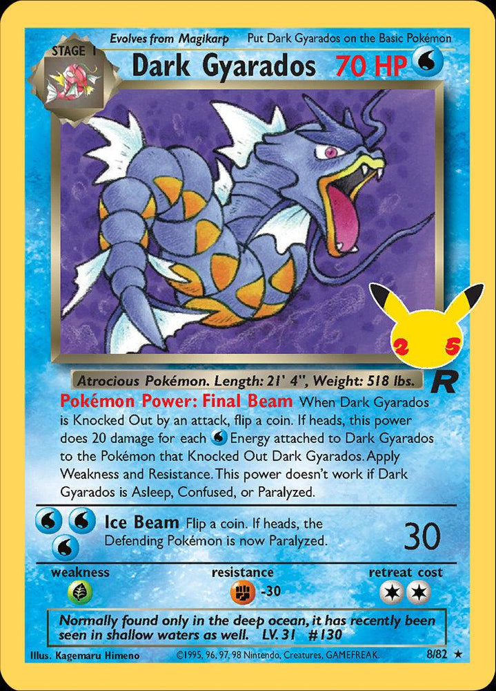 Dark Gyarados (8/82) [Celebrations: 25th Anniversary - Classic Collection] (Online Only)