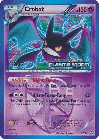 Crobat Team Plasma (BW51) (Staff Prerelease Promo) [Black & White: Black Star Promos] (Online Only)