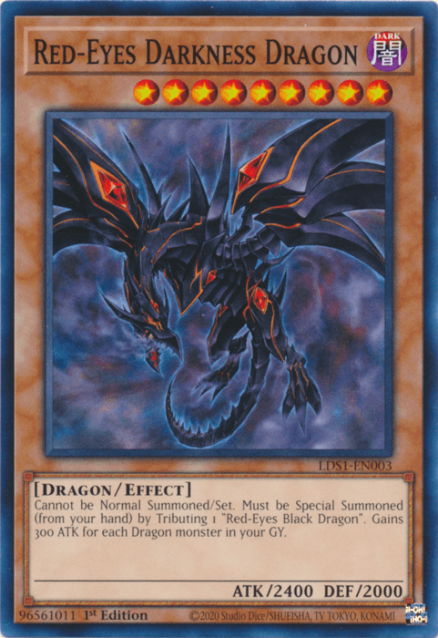 Red-Eyes Darkness Dragon [LDS1-EN003] Common (ONLINE ORDER ONLY)