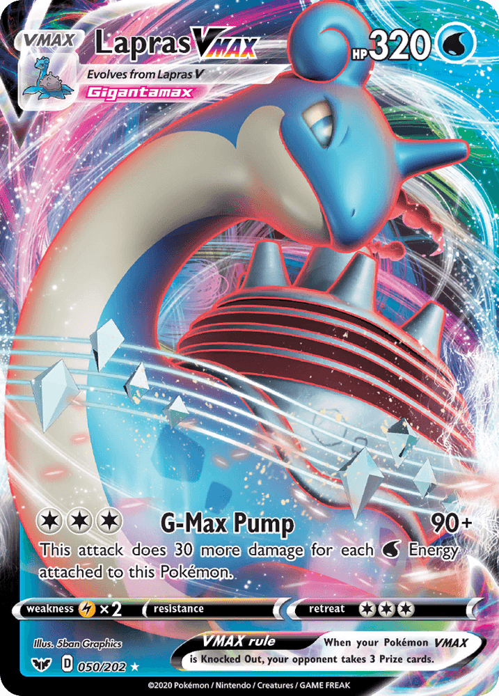 Lapras VMAX (050/202) [Sword & Shield: Base Set] (Online Only)