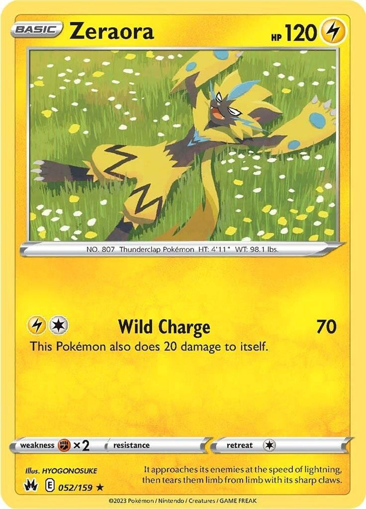 Zeraora (052/159) [Sword & Shield: Crown Zenith] (Online Only)