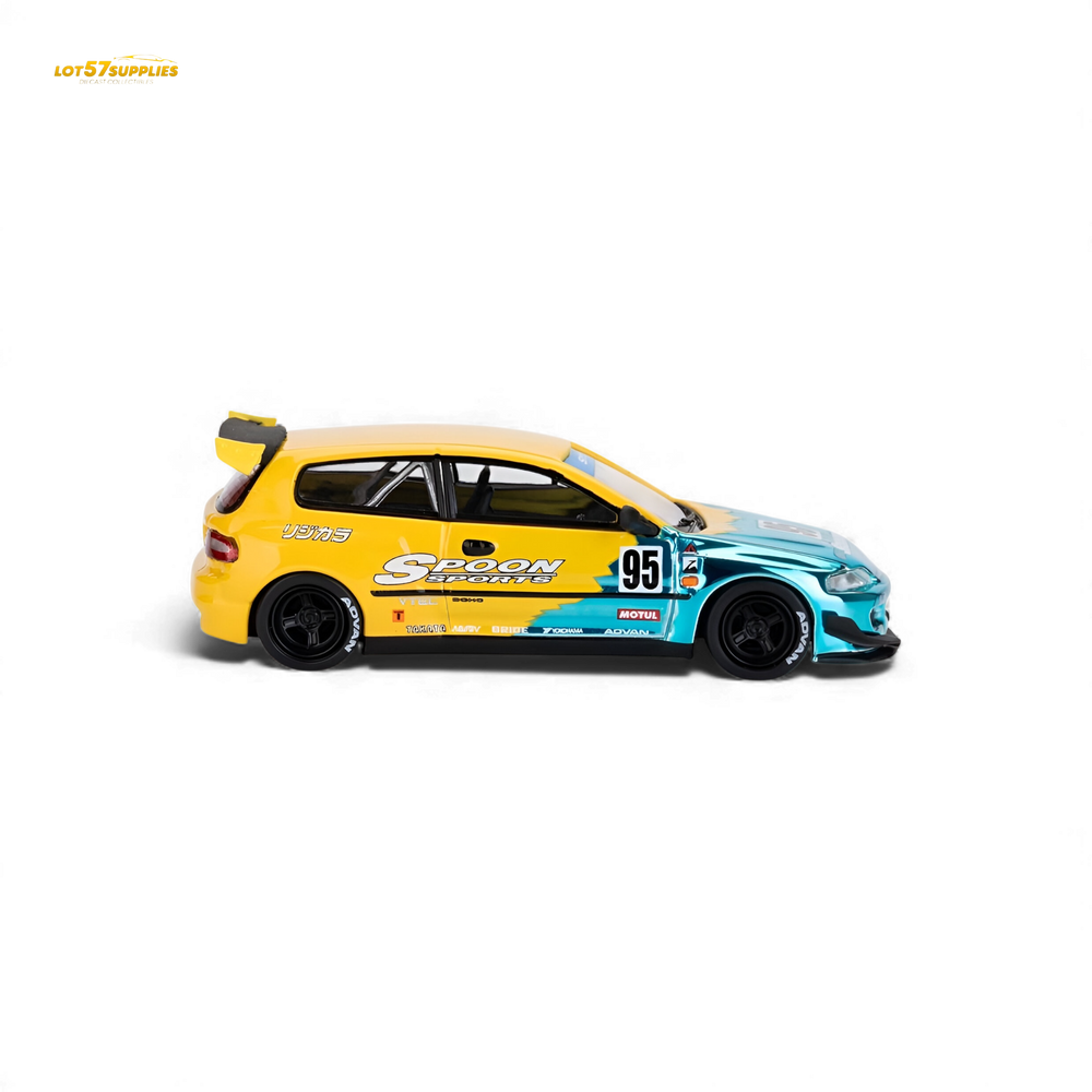 (Pre-Order) ET Model Pandem Civic EG6 Mk5 Rocket Bunny - Spoon Blue 1:64 (ONLINE ORDER ONLY)