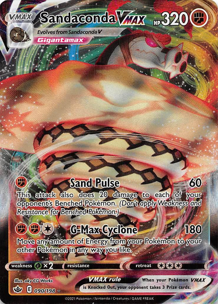 Sandaconda VMAX (090/198) [Sword & Shield: Chilling Reign] (Online Only)