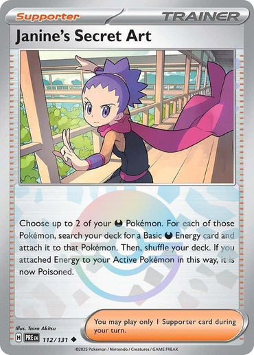 Janine's Secret Art (112/131) (Poke Ball Pattern) [Scarlet & Violet: Prismatic Evolutions] (Online Only)