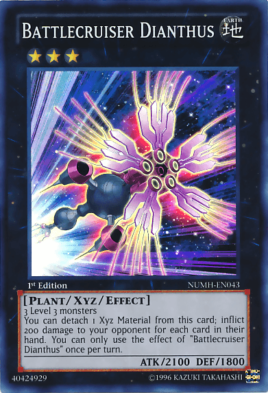 Battlecruiser Dianthus [NUMH-EN043] Super Rare (ONLINE ORDER ONLY)