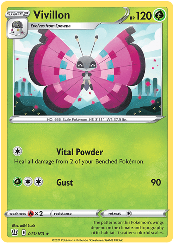 Vivillon (013/163) [Sword & Shield: Battle Styles] (Online Only)