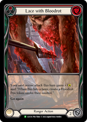 Lace with Bloodrot (Red) [LGS134] (Promo)  Rainbow Foil