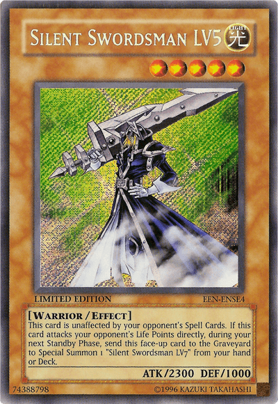 Silent Swordsman LV5 [EEN-ENSE4] Secret Rare (ONLINE ORDER ONLY)