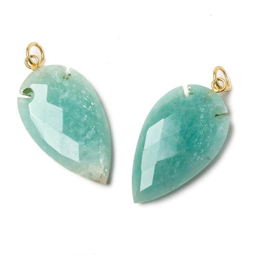 36x20mm Amazonite Faceted Arrowhead Focal Pendant 1 piece (ONLINE ORDER ONLY)