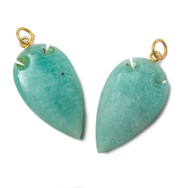 36x20mm Amazonite Matte Arrowhead Focal Pendant 1 piece (ONLINE ORDER ONLY)