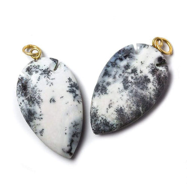 36x20mm Matte Dendritic Opal Matte Arrowhead Focal Pendant 1 piece (ONLINE ORDER ONLY)