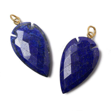 36x20mm Lapis Lazuli Faceted Arrowhead Focal Pendant 1 piece (ONLINE ORDER ONLY)