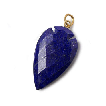 36x20mm Lapis Lazuli Faceted Arrowhead Focal Pendant 1 piece (ONLINE ORDER ONLY)
