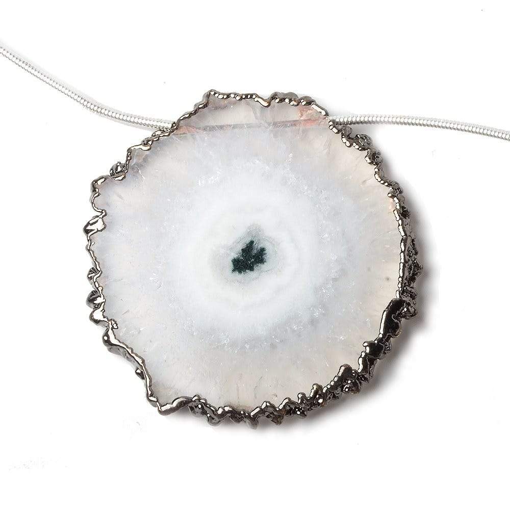 36x36-40x40mm Black Gold Leafed Solar Quartz Slices AAA Grade 4 pieces (ONLINE ORDER ONLY)