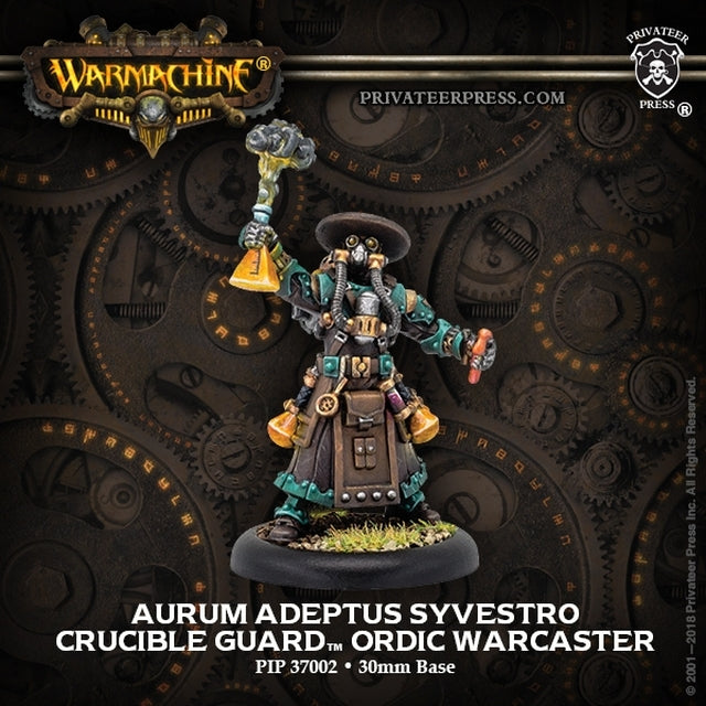 Warmachine: Crucible Guard Aurum Adeptus Syvestro (ONLINE ORDER ONLY)