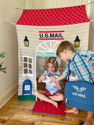 Post Office Doorway Storefront with Mailman's satchel (ONLINE ORDER ONLY)