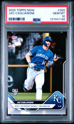 Graded 2025 Topps Now Jac Caglianone #320 Rookie RC Baseball Card PSA 10 Gem Mint (ONLINE ORDER ONLY)