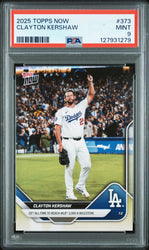 Graded 2025 Topps Now Clayton Kershaw #373 Baseball Card PSA 9 Mint (ONLINE ORDER ONLY)