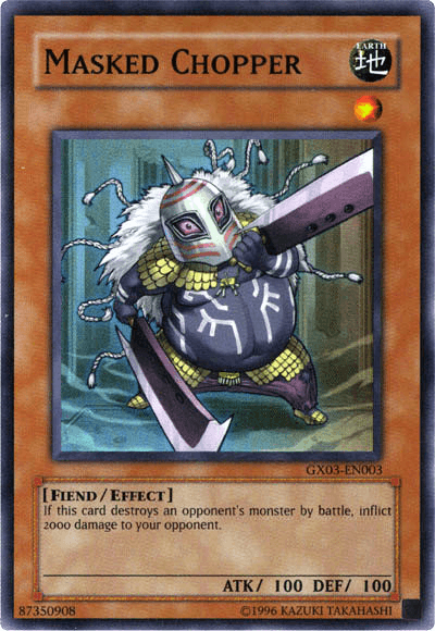 Masked Chopper [GX03-EN003] Super Rare (ONLINE ORDER ONLY)