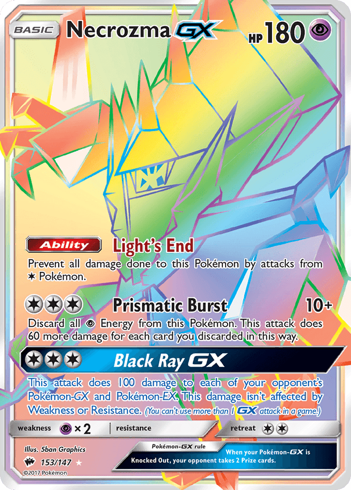 Necrozma GX (153/147) [Sun & Moon: Burning Shadows] (Online Only)