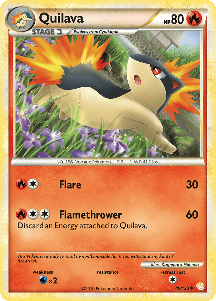 Quilava (49/123) [HeartGold & SoulSilver: Base Set] (Online Only)