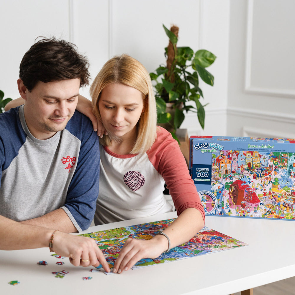 Trefl Kids Spy Guy Lost Items: Europe 500 Piece Puzzle