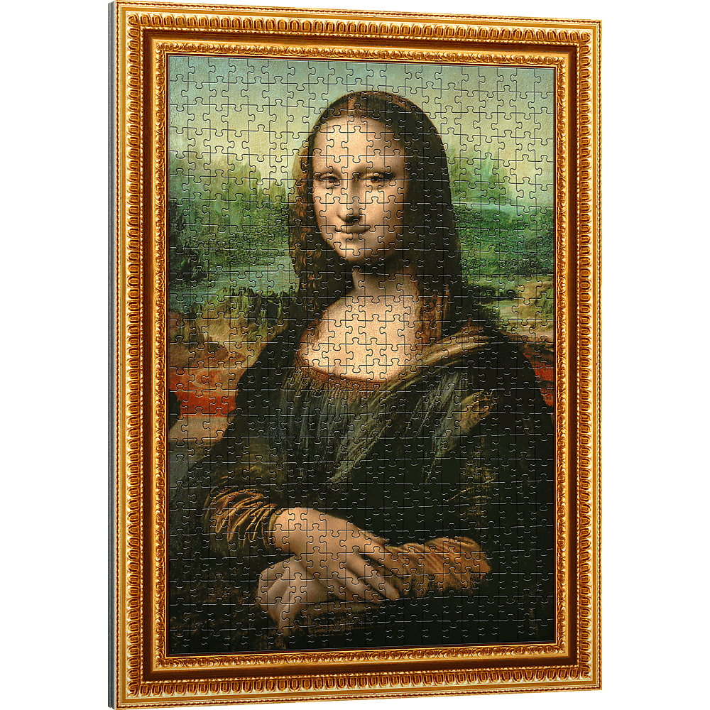 Trefl Red ArtFrame Puzzle Mona Lisa, Leonardo da Vinci 500 Piece Puzzle (ONLINE ORDER ONLY)