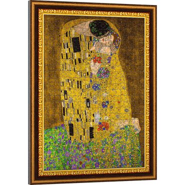Trefl Red ArtFrame Puzzle The Kiss Gustav Klimt 500 Piece Puzzle