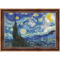 Trefl Red ArtFrame Puzzle The Starry Night Vincent van Gogh 500 Piece Puzzle