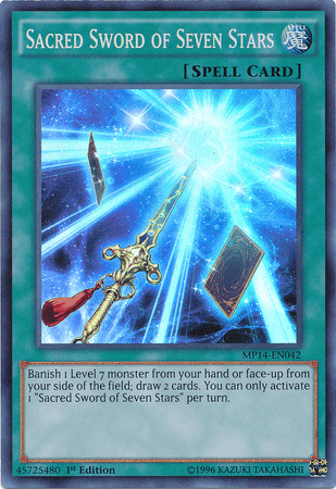 Sacred Sword of Seven Stars [MP14-EN042] Super Rare (ONLINE ORDER ONLY)