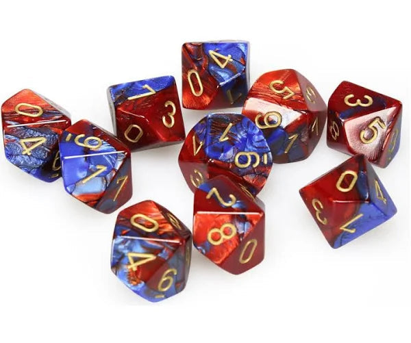 Chessex d10 Set of 10 Dice (ONLINE ORDER ONLY)
