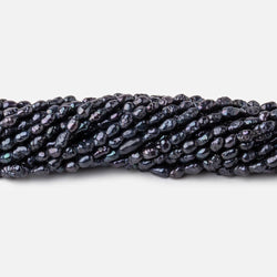4x3mm Black Baroque Freshwater Pearl beads 15.5 inch 100 pieces (ONLINE ORDER ONLY)