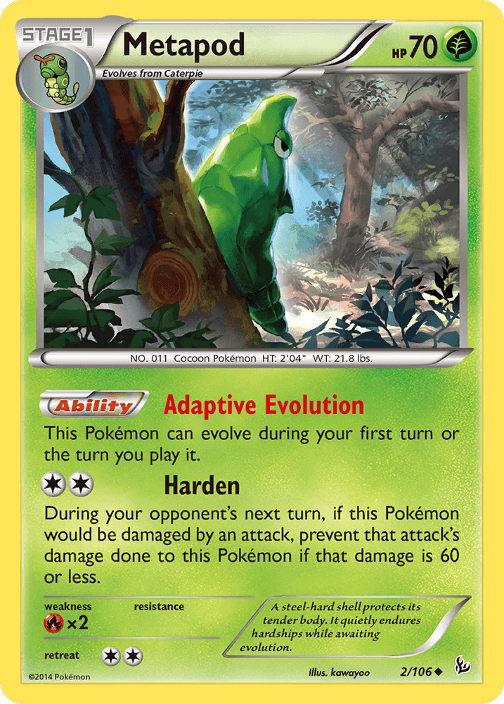 Metapod (2/106) [XY: Flashfire] (Online Only)