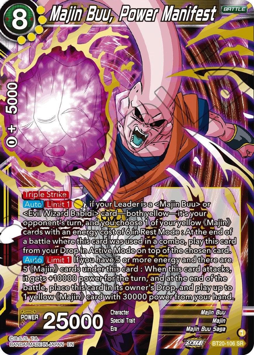 Majin Buu, Power Manifest (BT20-106) [Power Absorbed] (ONLINE ORDER ONLY)