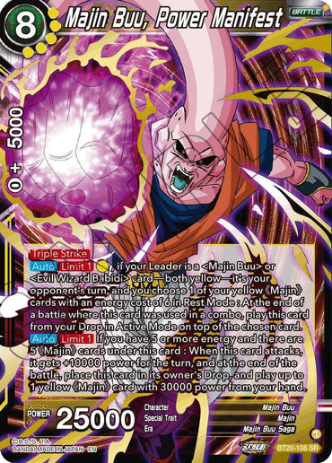 Majin Buu, Power Manifest (BT20-106) [Power Absorbed] (ONLINE ORDER ONLY)